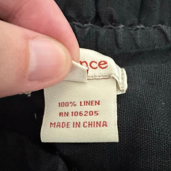 Sundance Eyelet Lace Black Linen Skirt Women’s Medium Boho Cottagecore Summer - Picture 5 of 8